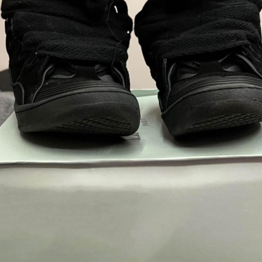 Lanvin Curb Leather Sneaker - Picture 3 of 4